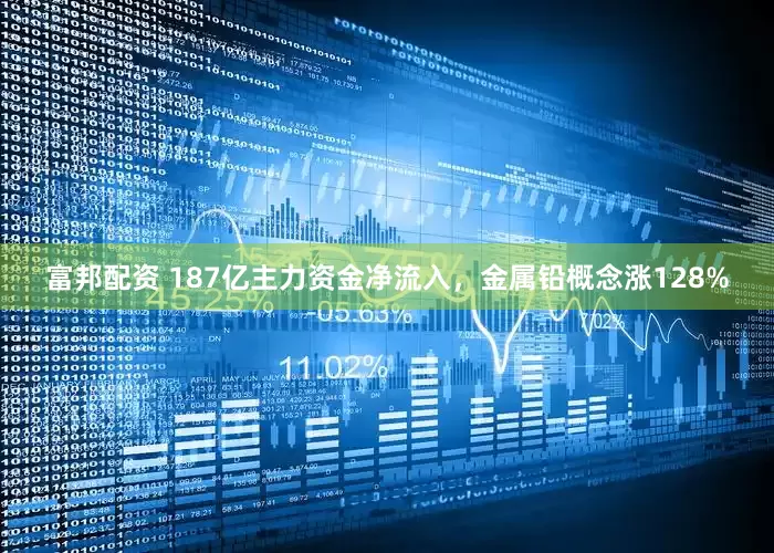 富邦配资 187亿主力资金净流入，金属铅概念涨128%